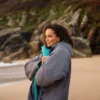 Hooded Changing Robe - Grey - Waterproof & Windproof - Osprey - Image 2