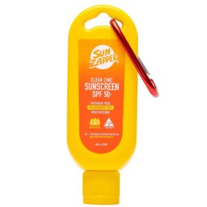 Clear Zinc Lotion with Carabiner  - 60ml - Sun Zapper
